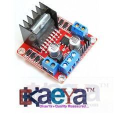 OkaeYa DC Driver Controller Stepper Motor for Arduino PIC, Dual H Bridge DC Motor Driver